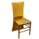 Metallic Spandex Chair Slipcover - Gold