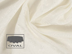 108" x 156" Oval Premium Somerset Tablecloth