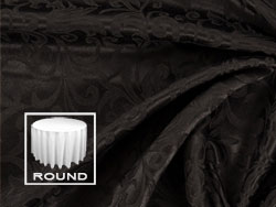 120" Round Premium Somerset Tablecloth