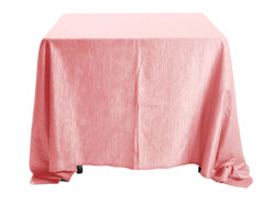 108" x 108" Square Crinkle Taffeta Tablecloth