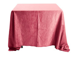 132" x 132" Square Crinkle Taffeta Tablecloth