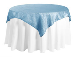 45" x 45" Square Crinkle Taffeta Tablecloth