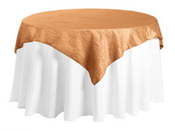 54" x 54" Square Crinkle Taffeta Tablecloth