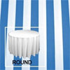 Rental Premium Stripe 120” Round Tablecloth