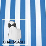 Rental Premium Stripe 7”x108” Chair Sash
