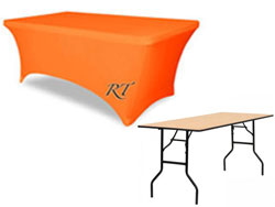 Premium Spandex 8FT Rectangular 30”x96”x29” Tablecloth