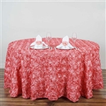 120" Round (Grandiose Rosette) Tablecloth - Rose Quartz