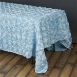 90"x156" Rectangle (Grandiose Rosette) Tablecloth - Light Blue