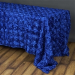 90"x156" Rectangle (Grandiose Rosette) Tablecloth - Royal Blue