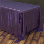 90x156" Rectangle (Duchess Sequin) Tablecloth - Purple