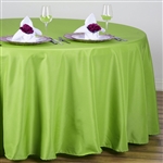 108" Round Polyester Tablecloth - Apple Green