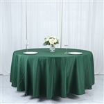 108" Round Polyester Tablecloth - Hunter Emerald Green