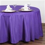 108" Round Polyester Tablecloth - Purple