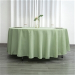 108" Round Polyester Tablecloth - Sage Green