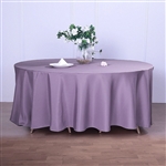 120" Round Polyester Tablecloth - Amethyst