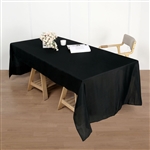 50"x120" Polyester Rectangular Tablecloth - Black
