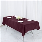 54"x96" Polyester Rectangular Tablecloth - Burgundy