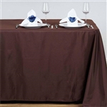 54"x96" Polyester Rectangular Tablecloth - Chocolate