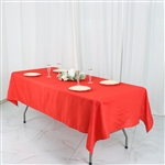54"x96" Polyester Rectangular Tablecloth - Red