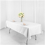 54"x96" Polyester Rectangular Tablecloth - White
