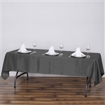 60"x102" Polyester Rectangular Tablecloth - Charcoal Gray