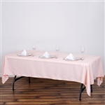60"x102" Polyester Rectangular Tablecloth - Blush/Rose Gold