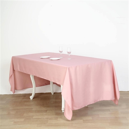 60"x102" Polyester Rectangular Tablecloth - Dusty Rose
