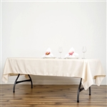 60"x102" Polyester Rectangular Tablecloth - Beige