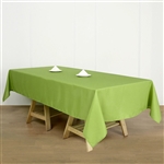 60"x102" Polyester Rectangular Tablecloth - Apple Green