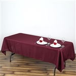 60"x102" Polyester Rectangular Tablecloth - Burgundy
