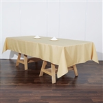60"x102" Polyester Rectangular Tablecloth - Champagne