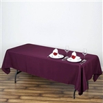 60"x102" Polyester Rectangular Tablecloth - Eggplant