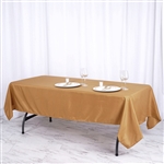60"x102" Polyester Rectangular Tablecloth - Gold