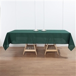 60"x102" Polyester Rectangular Tablecloth - Hunter Emerald Green