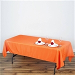 60"x102" Polyester Rectangular Tablecloth - Orange