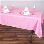 60"x102" Polyester Rectangular Tablecloth - Pink