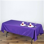 60"x102" Polyester Rectangular Tablecloth - Purple
