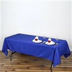 60"x102" Polyester Rectangular Tablecloth - Royal Blue