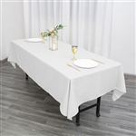 60"x102" Polyester Rectangular Tablecloth - White