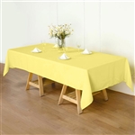 60"x102" Polyester Rectangular Tablecloth - Yellow