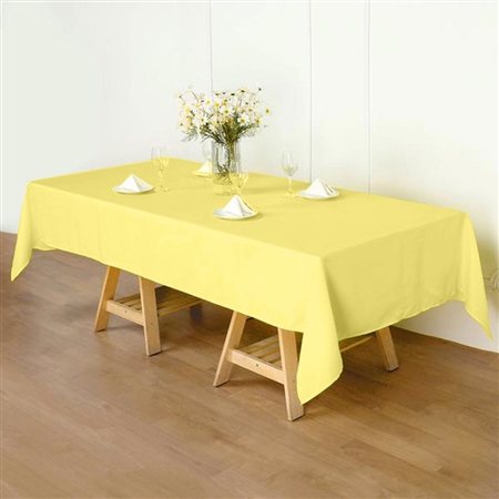 60"x102" Polyester Rectangular Tablecloth - Yellow