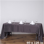 Econoline Charcoal Gray Tablecloth 60x126"