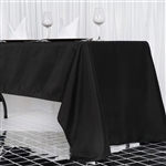 60x126" Seamless Value Plus Polyester Tablecloth - Black