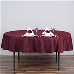 70" Round Polyester Tablecloth - Burgundy