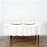 70" Round Polyester Tablecloth - Ivory