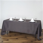 Econoline Charcoal Grey Tablecloth 72x120"