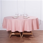 90" Round Polyester Tablecloth - Dusty Rose