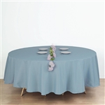 90" Round Polyester Tablecloth - Dusty Blue