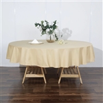 90" Round Polyester Tablecloth - Champagne