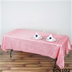 Rose Quartz Crinkle Taffeta Tablecloth 60x102"